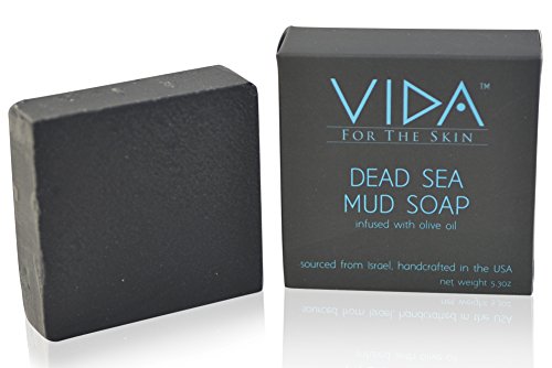 Artisan Dead Sea Mud Soap with Olive Oil | 100% Natural | Great for Acne, Eczema, Psoriasis | Purifies, Moisturizes, Cleanses | For Women and Men