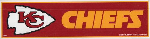 Kansas City Chiefs NFL Bumper Sticker - 3