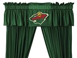 Best Quality Locker Room Valance - Minnesota Wild NHL /Color Dark Green Size 88 X 14
