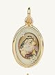 Gold Plated Religious Medal - Saint Rose de Lima