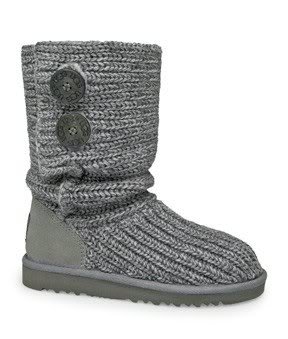 UGG® Australia Classic Cardy Grey 5 Kid Boots 