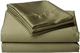 Wamsutta 525 Thread Count Pima Sateen Twin Flat Sheet, Green