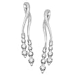 14K White Gold Diamond Earrings