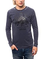 BIAGGIO Camiseta Manga Larga (Azul Marino)