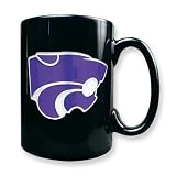 Kansas State University 15oz Black Ceramic Mug
