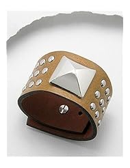 Leather Bracelet In White Base