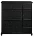 Harwick Office Center W/ Upper Cabinets And 4 File Drawers, 60W, BLACK