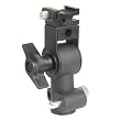 SUPPORT METAL UNIVERSEL POUR FLASH ET PARAPLUIE DE STUDIO - ROTULE