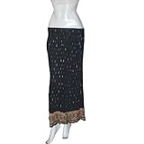 Summer Fashion Trends Long Black Skirt Cotton Dress India Size 14