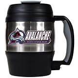 NHL Colorado Avalanche 52-Ounce Stainless Steel Macho Travel Mug with Bottle Opener