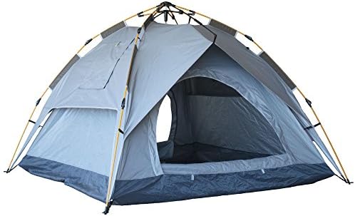 Eagletail Outdoor Instant Tent with Canopy; 3-Person Automatic Camping Tent - Quick, Easy 3-Step Setup - All-Weather Family Tent for Indoor/Outdoor Use