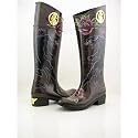 CHRISTIAN AUDIGIER Ed Hardy Crystal Rock Womens Tattoo Rubber Rain Boots Shoes Wellies Galoshes