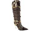 METALLIC CANVAS SNAKE CHAIN BOOT