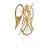 Matashi Guardian Angel Figurine Crystal Studded Ornament (Angel with Spade, Gold) Gift for Daughter,Mom