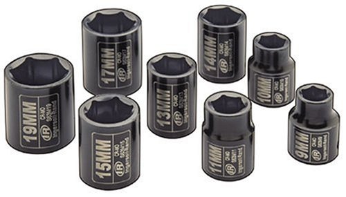 Ingersoll Rand SK3M8 3/8-Inch Drive 8-Piece Metric Standard Impact Socket Set