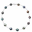 Freshwater Cultured Black Coin Pearl Necklace