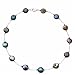 Freshwater Cultured Black Coin Pearl Necklace