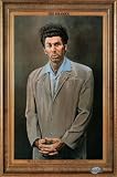 Professionally Framed Seinfeld (The Kramer Portrait) TV Poster Print - 24x36 with RichAndFramous Black Wood Frame