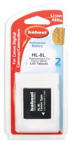 H&auml;hnel HL-8L Li-Ionen Ersatzakku f&uuml;r Canon PowerShot A3000/A3100 (3,6V, 740mAh) Preisvergleich