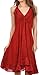 Sakkas Jia Stonewashed Embroidered Handkerchief Hem Halter Dress with Beads