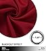 NICETOWN Room Darkening Blackout Red Curtain - (Burgundy Red) Home Decor Energy Smart Thermal Insulated Window Treatment Drape/Drapery for Kitchen, 52x63 Inch,1 Piece