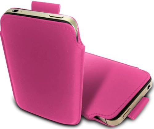 N E Fing Hot Pink PU leather pull tab case for LG GD580 Lollipop(s)