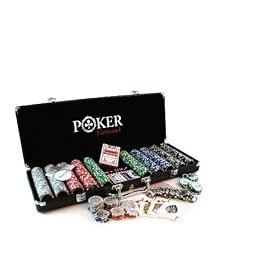 Smir - 360355 - jeu de casino - World Poker Tour - Malette alu noir Poker Grimaud 500 jetons am�ricains