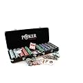 Smir - 360355 - jeu de casino - World Poker Tour - Malette alu noir Poker Grimaud 500 jetons am�ricains