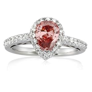 1.70 CT Pink Diamond Engagement Ring