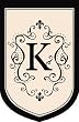 Monogram Garden Flag - K Monogram Garden Flag - K