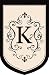 Monogram Garden Flag - K