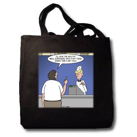 Healthy Mealfast Dietingtote  Food Bags Cartoonssupersized Diesslins Healthy Fast Food Meals Lunch