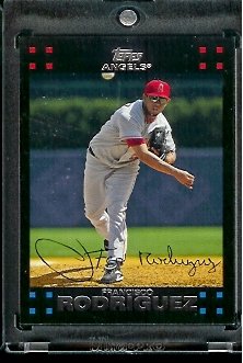 2007 Topps Red Back Francisco Rodriguez Los Angeles Angels #422 Baseball Card
