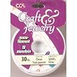 CRAFT & JEWELRY #30 MONOFILAMENT CORD 360 FEET/SPOOL-CLEAR