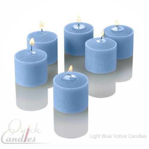 10 Hour Votive Candles Blue Ocean Breeze Scented Set of 72