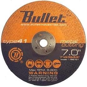 Abrasive Metal Cutting Wheel 7 x 3 32 x 5 8- Used for Iron, Non-Ferrous Metals, Alloy... by Heleta
