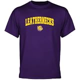 NCAA Western Illinois Leathernecks Purple Logo Arch T-shirt
