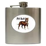 Pit Bull Hip Flask (6 oz)