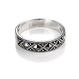 FOJO's Marcasite Squares Band Ring