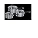 RUSSELL HOBBS 3PC STAINLESS STEEL PAN SET - 18233