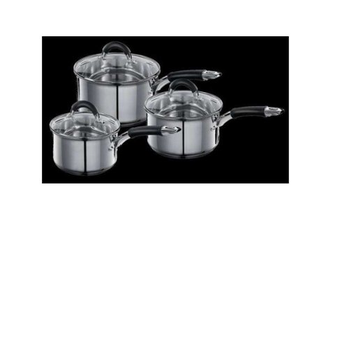 RUSSELL HOBBS 3PC STAINLESS STEEL PAN SET - 18233