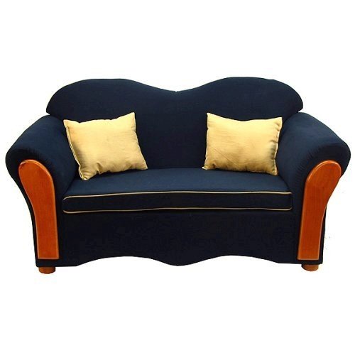 Kitchen: Homey child size VIP Sofa Navy Blue, by Fantasy Furniture