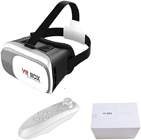 3D VR Glasses 3D Virtual Reality Headset Mobile Phone 3D Movies For 3.5 - 6.0 inch Smart Phone+Remote Controller