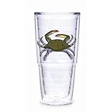 Tervis Tumbler Blue Crab 24-Ounce Double Wall Insulated Tumbler, Set of 2
