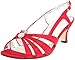David Tate Womens Rosette Satin Open Toe Slingback Heels