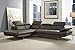 Whiteline Modern Living Pandora Sectional, Dark Gray