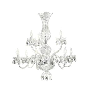 Waterford Crystal Blue Bell Chandelier 9 Arm by Waterford