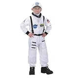 NASA Jr. Astronaut Suit White Toddler/Child Halloween Costume (Small (4-6))