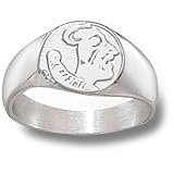 Florida State Univ Seminole Ring Sz 6 3/4 Pendant (Silver)