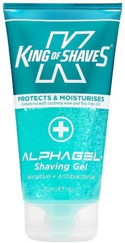 King of Shaves AlphaGel Shaving Gel Sensitive Antibacterial Active Skin Cleansing Tube 150 ml by The King of Shaves Company Ltd